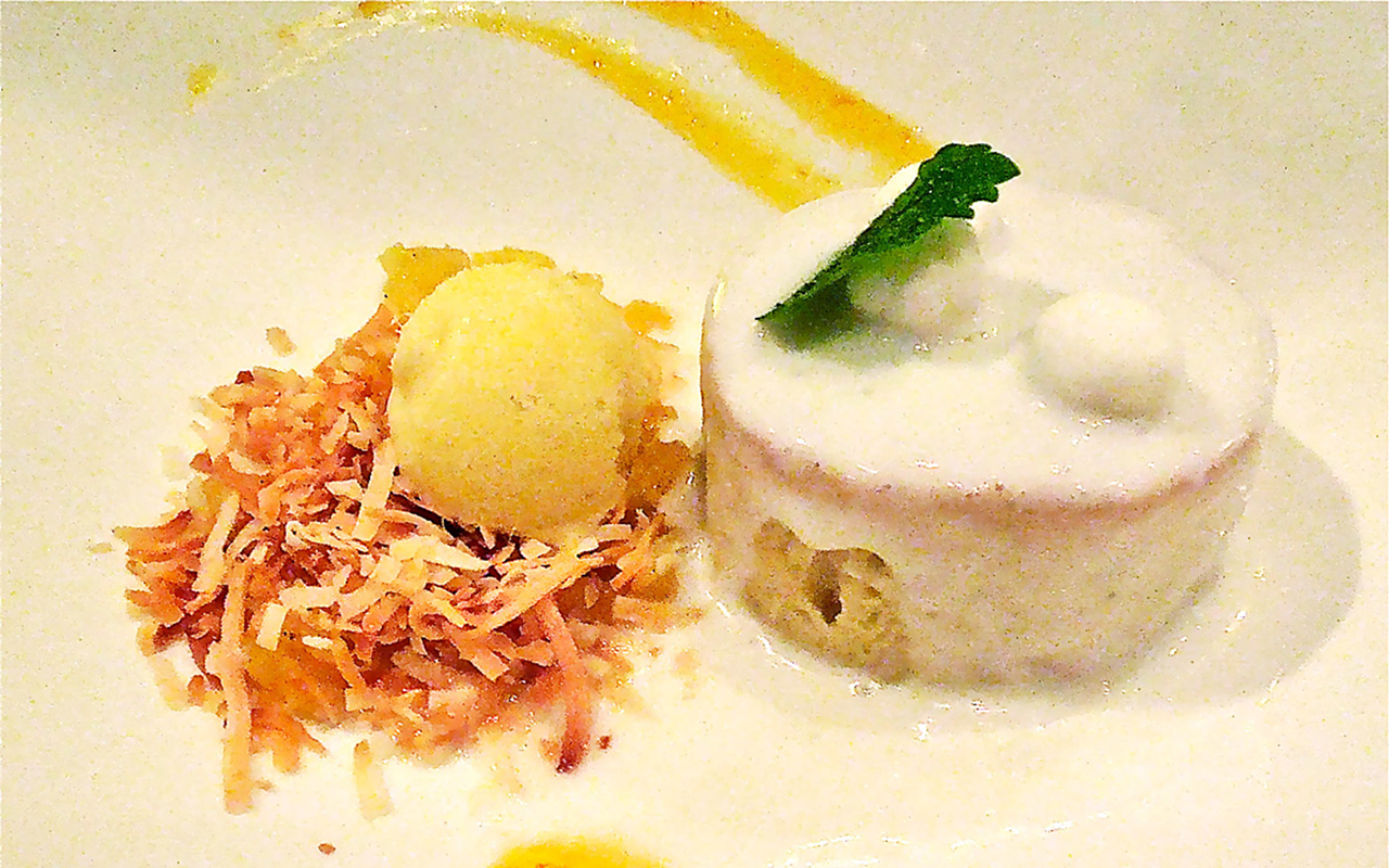Sweet Surrender: Arielle loved the roasted pineapple ice cream that accompanied SideBern's tres Leches cake.
