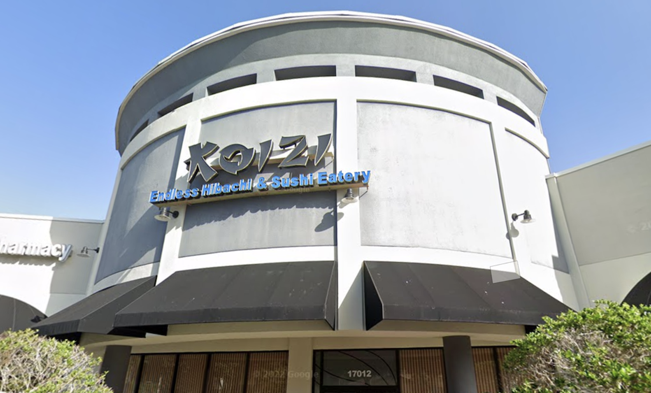 Koizi Endless Hibachi & Sushi Eatery
17102 Palm Pointe Dr., Tampa, 813-971-1919
Devoted to serving its customers mouth-watering dishes, Koizi uses the highest quality ingredients when crafting its signature sushi rolls. Enjoy Koizi’s endless rolls for $13.95 during lunch hours or $19.95 for dinner. Koizi is closed on Tuesdays.
Photo via Google Maps