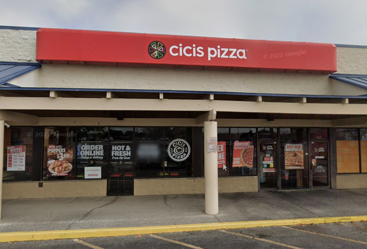 Cici’s
4743 66th St. N, St. Petersburg, 727-548-8888
Serving endless pizza, wings, salads, desserts and more, Cici’s is fun for the whole family—not to mention there’s a game room, too. Enjoy the endless buffet for a low price of $7.99 per person and $2.19 for drinks. There are multiple Cicis locations across the Bay.
Photo via Google Maps