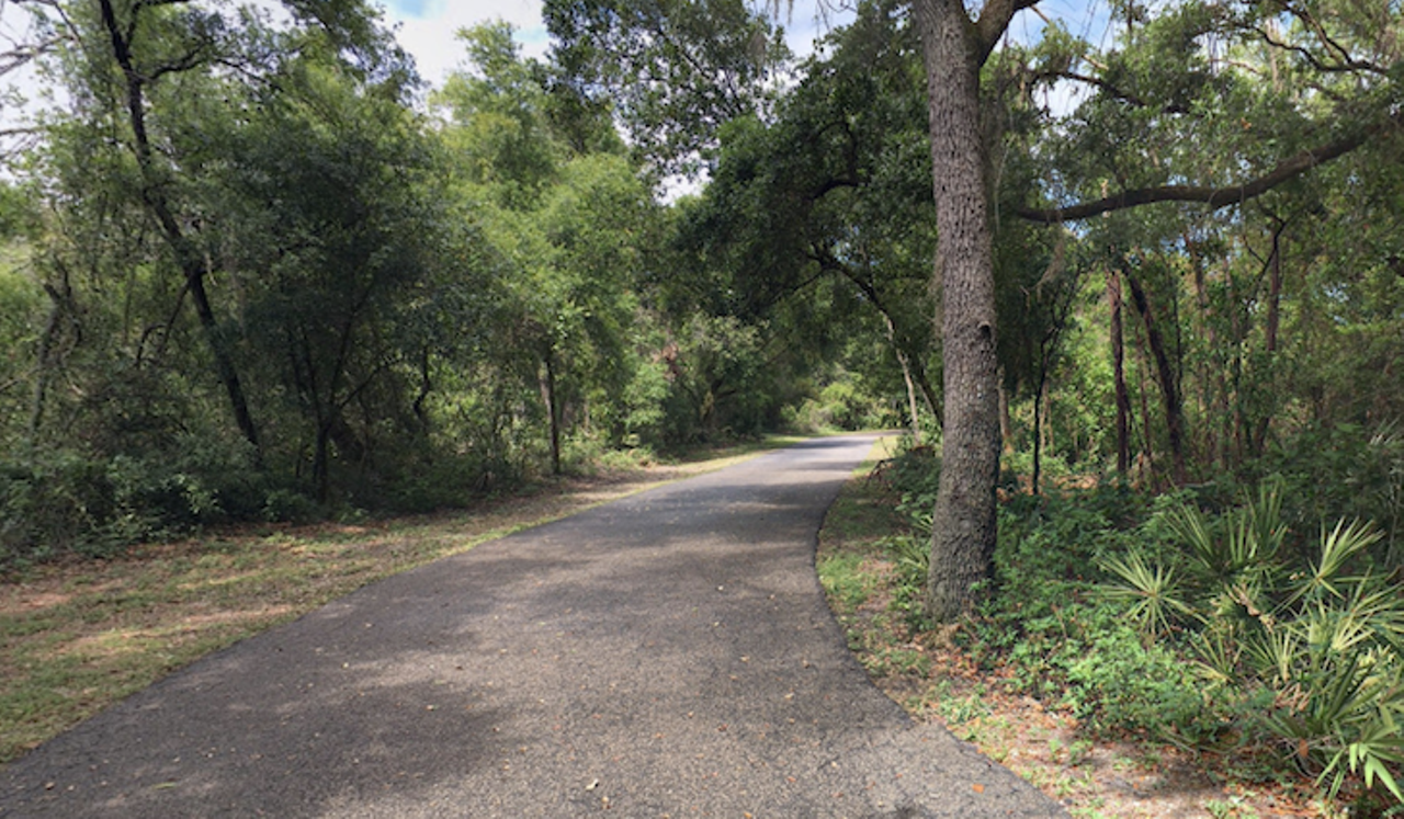 Upper Tampa Bay Trail 
7499 Montague St., Tampa
The Upper Tampa Bay Trail is located in northwest Hillsborough County. To walk along the scenic 7.25-mile trail guests must pay $2 per vehicle, which accounts for up to eight people. Amenities include grills, birdwatching, trails, restrooms and playgrounds.
Photo via Google Street Screen Capture