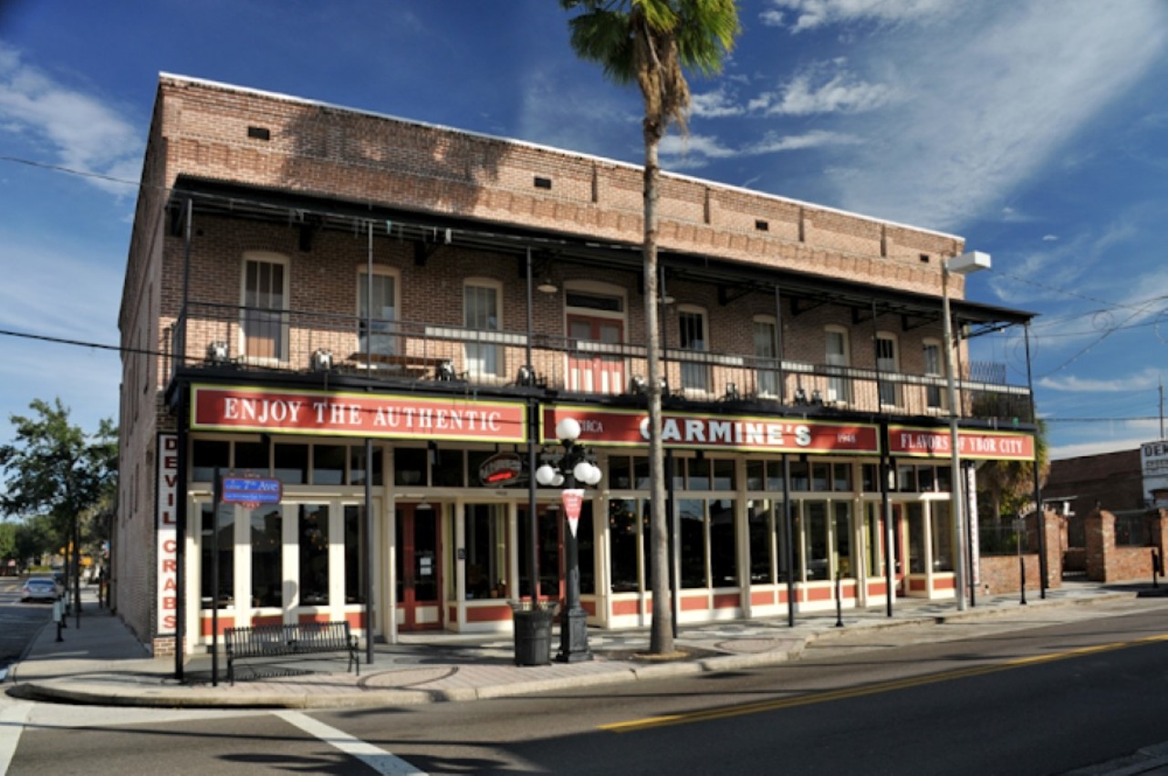 Carmine’s
1802 E 7th Ave., Ybor City, 813-248-3834
Located in the heart of historic Ybor City, Carmine’s has been a Tampa Bay favorite since its debut in 1948. The cuisine is a blend of Spanish, Italian, Cuban and American, and features everything from devil crab, Cuban sandwiches and more. 
Photo via Google Maps