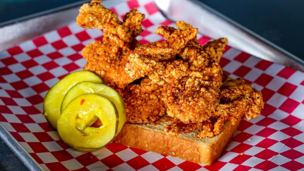 King of the Coop
Multiple Locations
King of The Coop, the rapidly expanding king of Nashville chicken in Tampa, started out in Seminole Heights but now has multiple locations all over the Bay, including South Tampa, Wesley Chapel and St. Petersburg. Obviously, chicken sandwiches wear the crown here, but don’t skimp on the chicken and waffles or mac & cheese. 
Photo via King Of The Coop/Facebook