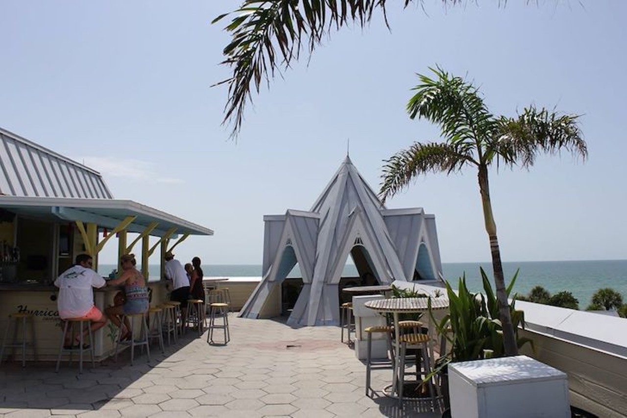 Hurricane Seafood Restaurant  
809 Gulf Way, St. Pete Beach
Visitors are able to catch a 360-degree view of Pass-A-Grille at the bar&#146;s "Hurricane Watch Roof-Top." The bar&#146;s happy hour runs from noon-6 p.m. Monday through Friday. If you&#146;re feeling hungry, you can also grab an appetizer, sandwich or dessert at the rooftop bar.
Photo via hurricane&#146;s Facebook