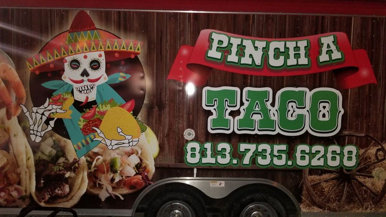 Pinch A Taco 
13506 N Nebraska Ave., Tampa, 813-735-6268
Say what you want but a taco truck outside a Sunoco gas station selling fresh ceviche is such a vibe. 
Photo via Pinch A Taco/Facebook