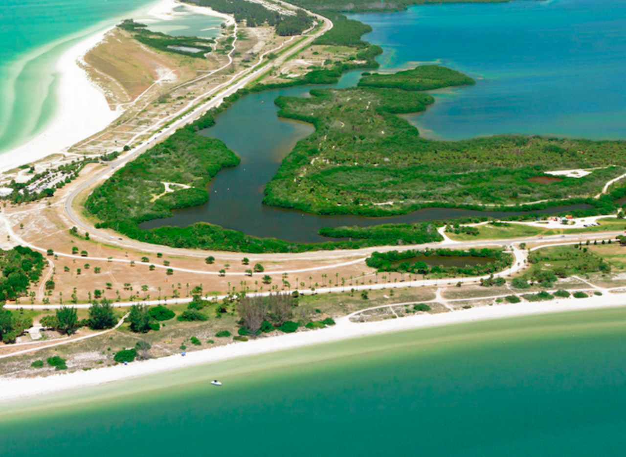 Find a secluded spot at Fort DeSoto Park
3500 Pinellas Bayway S., St. Petersburg, (727) 582-2267
Fort De Soto is the largest park in Pinellas County and is made up of five islands. With three miles of waterfront, there are many options for guests wishing to get in the cool water. The 1,136-acre park has 238 site family campgrounds , two piers, floating docks for boat access, canoe and kayak rentals, a 6.8-mile recreational trail, pavilions with grills and of course, a historic fort. When on the premises, guests must social distance in an effort to halt the spread of coronavirus.
Photos via Visit St. Pete/Clearwater website