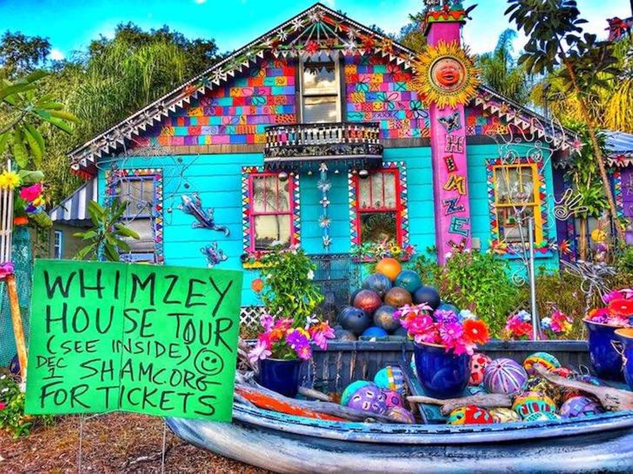 Whimzeyland
1206 N. Third St., Safety Harbor
Also known as &#147;the Bowling Ball House,&#148; this house has been a 20-year project for artists Todd Ramquist and Kiaralinda that started when they went to a local flea market and saw a sign offering 10 free bowling balls per person. Now, the house has over 300.
Photo via Whimzeyland/Facebook