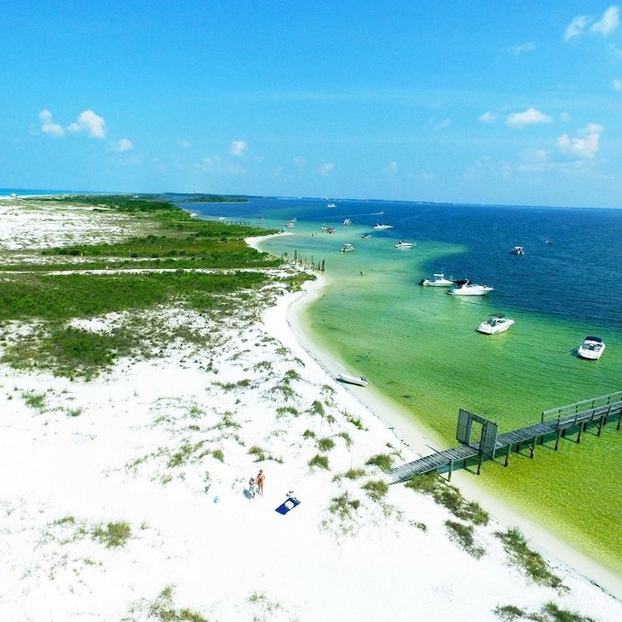 St. Andrews State Park
4607 State Park Lane, Panama City Beach, FL 32408 | 850-233-5140 x5141
Many centuries ago, Native Americans visited these beaches to catch the shellfish which then abounded along the shore. Now, campers can visit the same seaside locales and stay overnight to gaze up at the same stars. 
Photo via St. Andrews State Park/Facebook