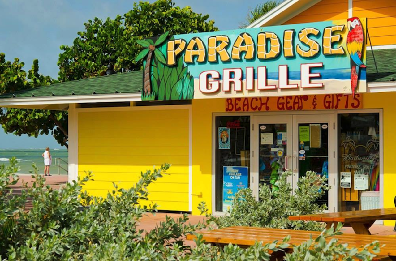  Paradise Grille 
Hopping into your car to grab lunch while spending a day at the beach is a pain in the ass. That&#146;s why Paradise Grille is so clutch. You don&#146;t even need to leave the sand for a brew and some beach bites. 
900 Gulf Way, Pass-a-Grille Beach. 
Photo via Paradise Grille/ Facebook