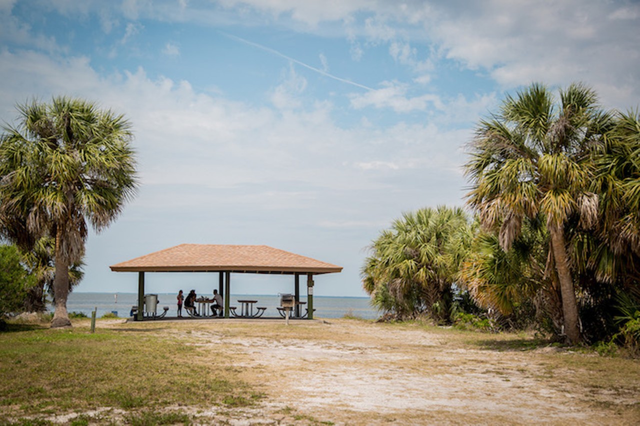 E.G. Simmons Park in Ruskin 
Estimated drive time from Tampa: 39 mins
E.G. Simmons Park is open from 7 a.m. to 7 p.m. during the summer for a $2-per-car entry fee. Here, Visitors can kick back on the 700 foot of beach, hit the volleyball court, fish from the pier or paddle through the mangroves in a canoe or kayak rental. E.G. Simmons Park also offers two playgrounds for the little ones.
Photo via hillsboroughcounty.org