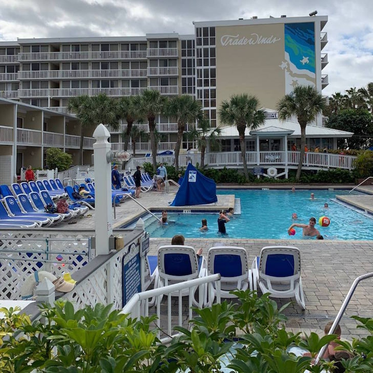 Tradewinds Island Resort 
5500 Gulf Blvd, St Pete Beach, FL 33706, (800) 249-1667
Price: $45 day pass 
Huge inflatable water slides, banana boat rides, beach bars, mini golf, paddle boats&#150;&#150;Tradewinds Island Resort offers various types of aquatic fun that won&#146;t make you think twice about coughing up $45 for a day pass. Oh, and they have pools too. 
Photo via  Tradewinds/Facebook