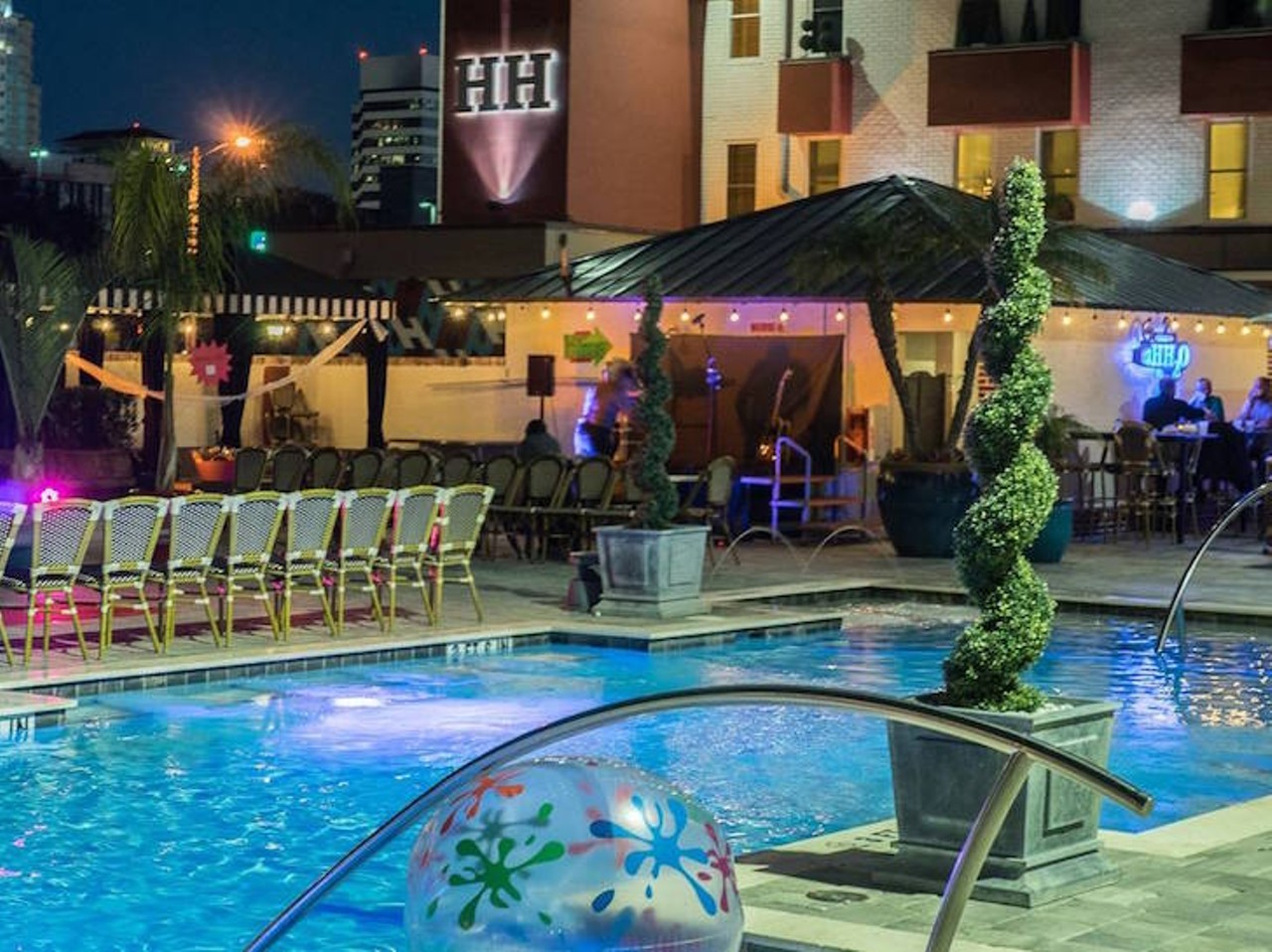 Hollander Hotel 
421 4th Ave N, St. Petersburg, FL 33701, (727) 873-7900
Price: free; requires cabana reservation  
In the heart of downtown St. Pete, Hollander Hotel has the best weekend pool parties around, with party themes changing every week. It&#146;s a fun (and much less expensive way) to experience their beautiful pool and poolside bar. 
Photo via Hollander Hotel/Facebook