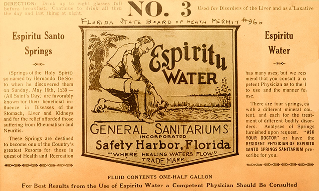 Evidence of Safety Harbor's sketchy history of luring the sick to their "healing waters"