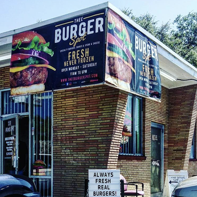 Thee Burger Spot3917 N Tampa St, Tampa, 813-993-3926Voted Best In The Bay for three consecutive years, get your burger fix in the form of a fair-style donut burger or the out-of-the-box pizza burger on a texas toast bun. Photo via Thee Burger Spot/Facebook