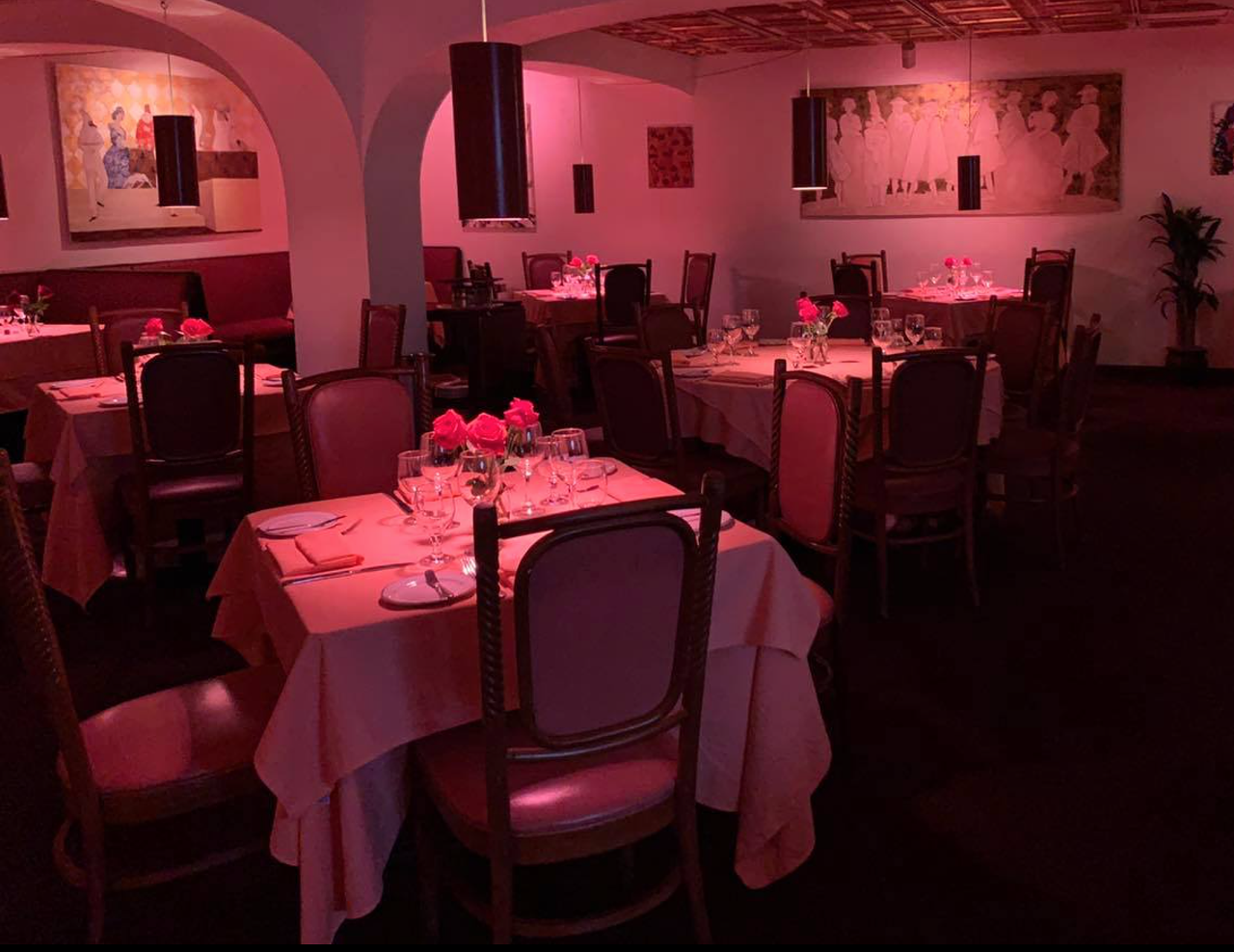 Donatello Italian Restaurant
232 N Dale Mabry Hwy., Tampa, 813-875-6660
The red lighting of the restaurant brings love and lust to the table with its authentic Italian cuisine with dishes like “Calamari Amalfitama,” “Capelli al Pomodoro” and “Medallion Napoletana.”
Photo via Donatello Italian Restaurant/Facebook