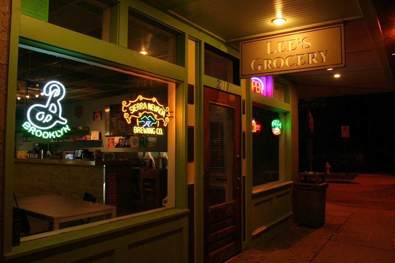 Lee&#146;s Grocery  
2210 N. Central Ave., Tampa
Built in 1884 as a grocery store, Lee&#146;s Grocery converted to a pizza and craft beer restaurant four years ago. Its beer schedule rotates, and the menu features six specialty pizzas with 19 toppings, and the best wings in the Heights.
Photo via Lee&#146;s Grocery/Facebook