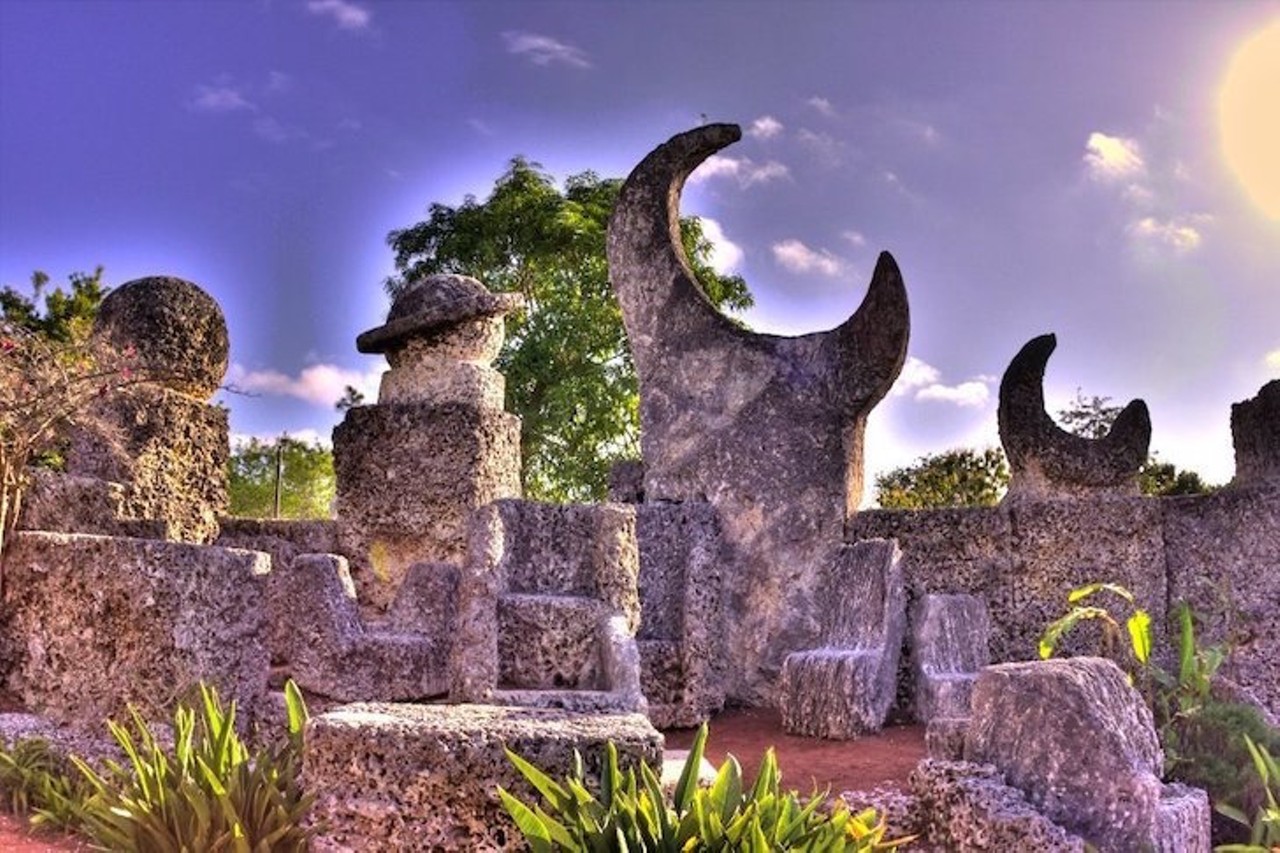 Coral Castle  
Estimated time: 4 hours 45 minutes       
The drive will be worth the end result with this one - take a road trip down to Miami and experience Coral Castle Museum, a sculpture garden of stone made to look like a castle. There's a very uncomfortable mother-in-law chair for your favorite relative. 
Photo via Coral Castle/Facebook