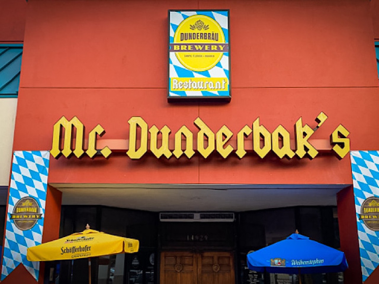 Mr. Dunderbak&#146;s
14929 Bruce B Downs Blvd, Tampa, FL
Mostly known for German brews, grub, and polka music on the weekends, Mr. Dunderbak&#146;s is popular amongst college kids for the moderately priced brews, and their food is pretty good. Their menu features schnitzel and cold potato salad, plua they load up your table with tons of different mustards. 
Photo via Mr. Dunderbak&#146;s/dunderbaks.com