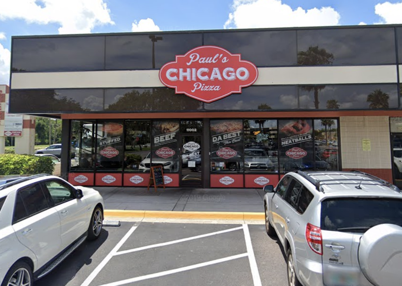 Paul’s Chicago Pizza
Multiple locations
"Thin crust Chicago-style pizza" is a real thing, and it's what Paul's is known for. However, you can also get the real deal thick pie, as well as Chicago style glizzies.  
Photo via Google Maps