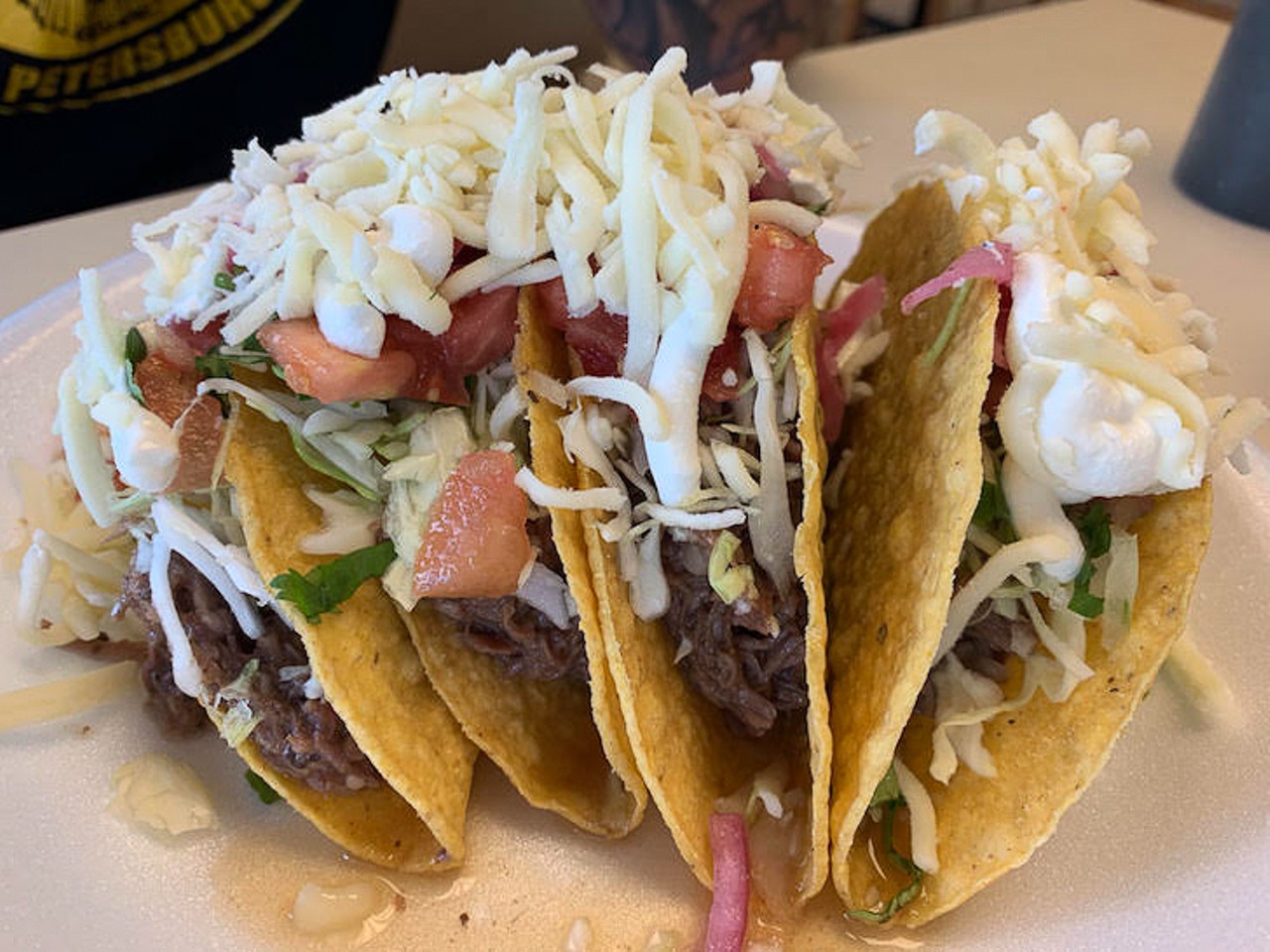 TacoSon
Multiple locations,
TacoSon Facebook  
Takeout with online ordering. The drive-thru is open in at Temple Terrace location. Tacos, tres leches, tostadas and more.
Photo via CL Tampa