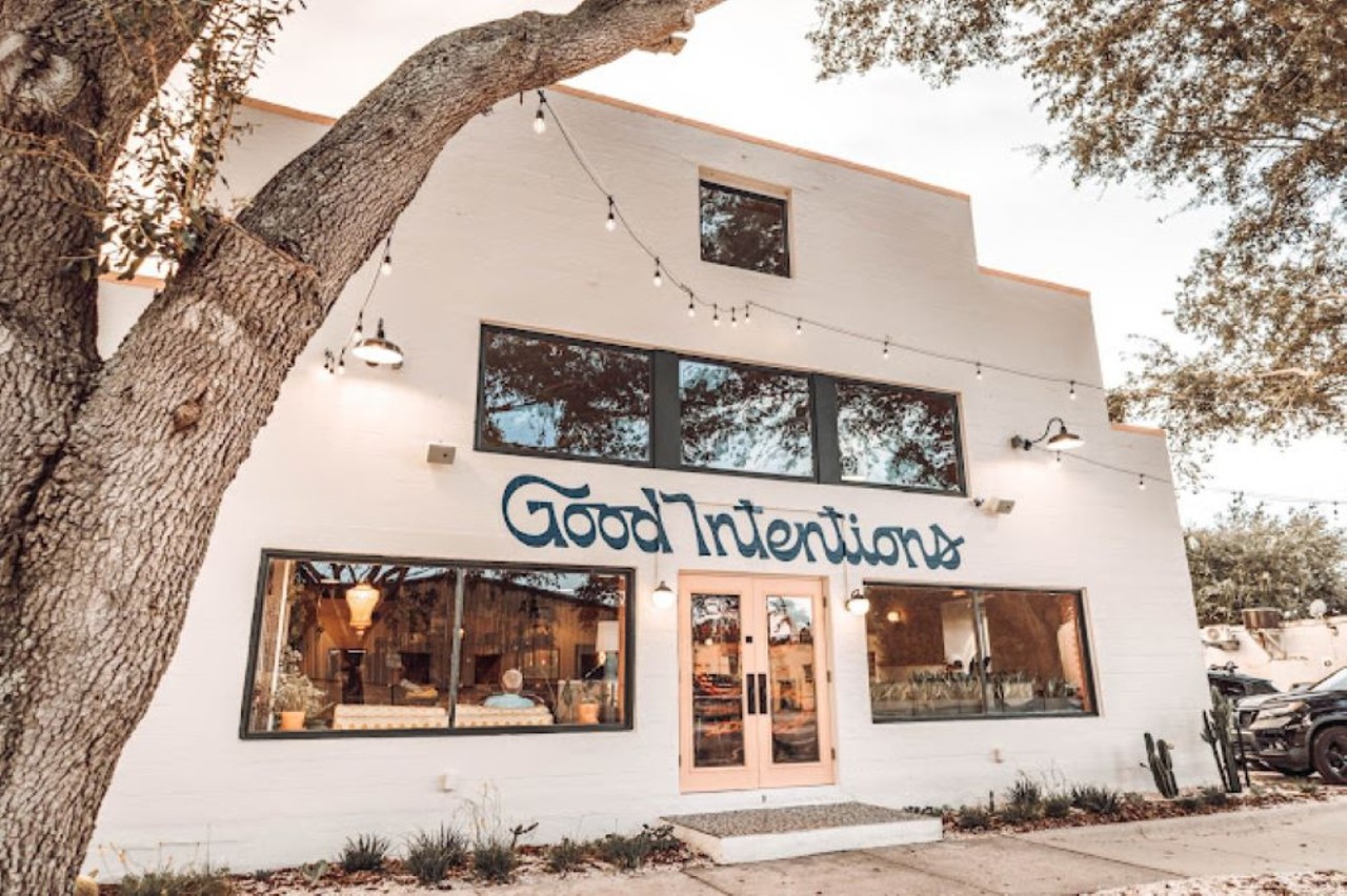 Good Intentions
1900 1st Ave S, St. Petersburg, (727) 280-6068
The folks behind Tampa Bay’s vegan hotspots Black Radish Grocer, Golden Dinosaur and Nah Dogs created Good Intentions which is a restaurant and cocktail lounge for plant-based dining. The menu features vegan options like seasonal gnocchi, and the devilish crab balls made with hearts of palm and jackfruit. The drink menu has alcoholic and nonalcoholic options such as 16 Dances that's curated with watermelon-infused tequila, basil syrup, Ancho Reyes liqueur and lime and kombucha.
Photo via Google