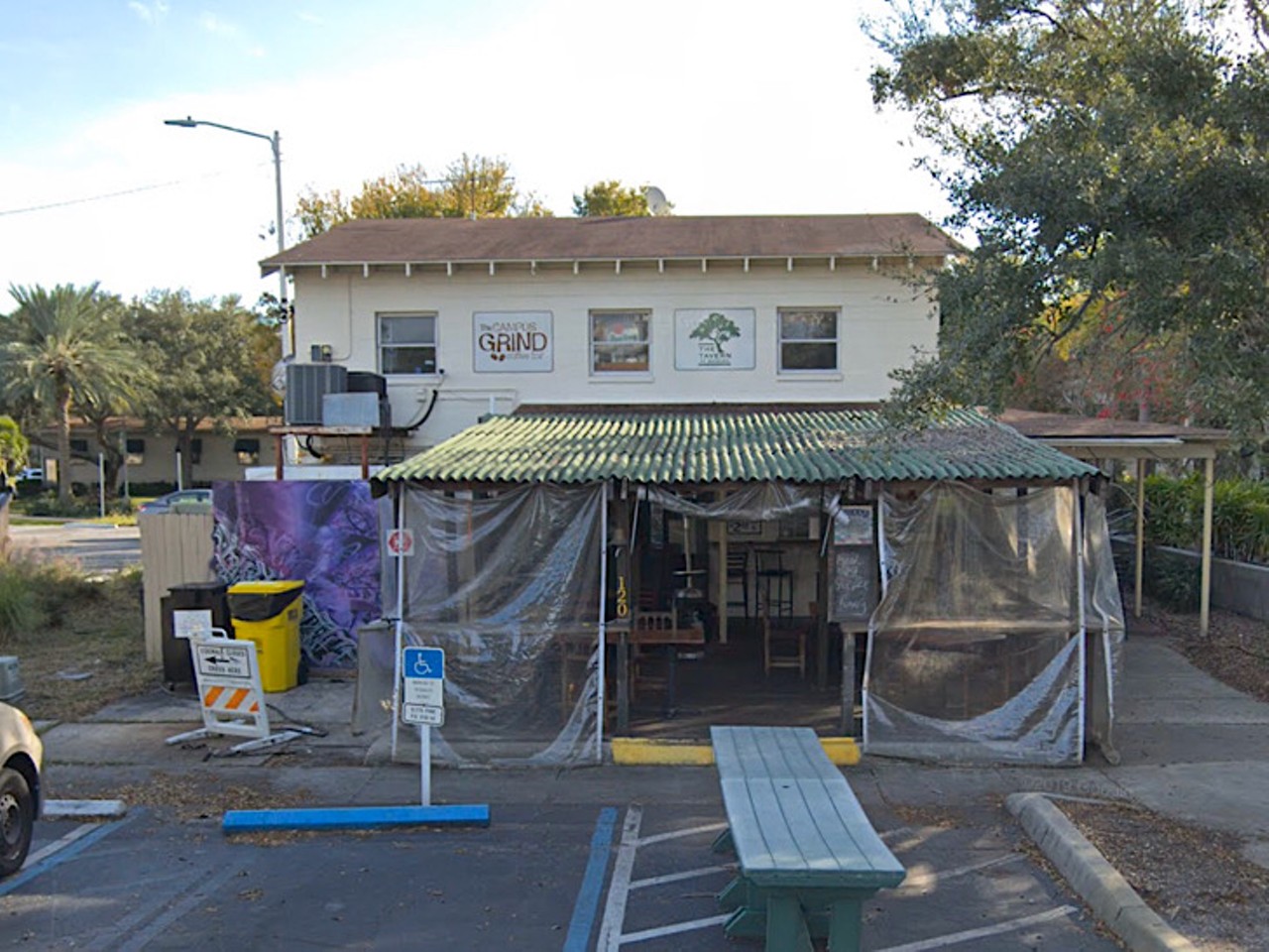 The Tavern at Bayboro
120 6th Ave S, St. Petersburg, FL
Located right next to USF St. Pete, this small bar is easy to miss and often has live music and open mics 7-10 p.m. on Wednesdays. They also have specials on beer and seltzers on Saturdays for college football season. 
Photo via Google Maps