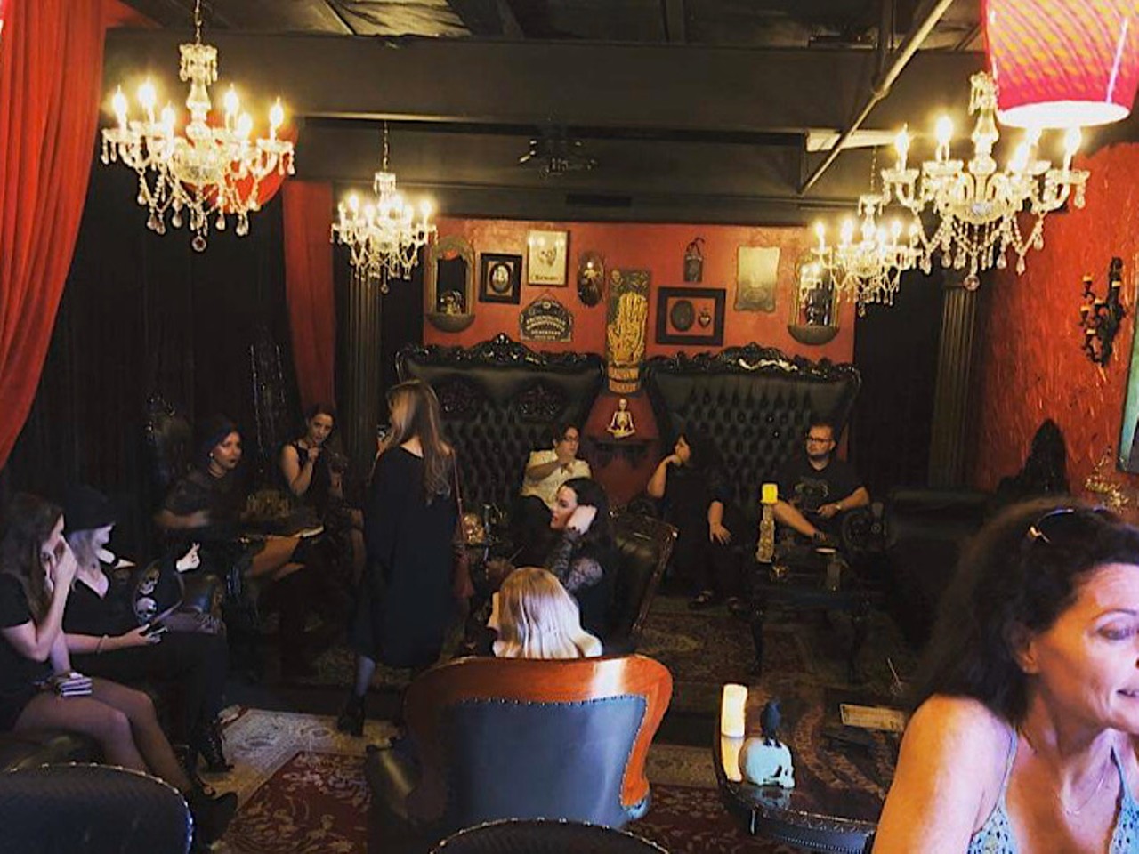Spookeasy
1919 E 7th Ave, Tampa, FL
This hidden gem is the world's only haunted Kava Kava and botanical tea speakeasy lounge. The bar hosts &#148;spooky story nights&#148; on Tuesdays to keep Halloween going all year long 
Photo via Spookeasy/Facebook