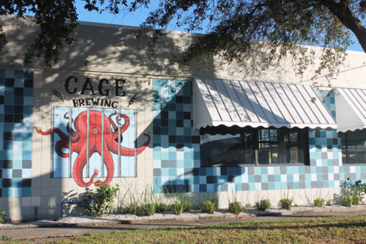 Cage Brewing 
2001 1st Ave S, St. Petersburg, FL 33712, (727) 201-4278
Both pet friendly and kid friendly, this downtown St. Pete brewery has pinball machines, foosball, cornhole, and old school video games&#150;&#150;enough entertainment to keep your kids from interrupting your IPA. 
Photo via MEAGHAN HABUDA