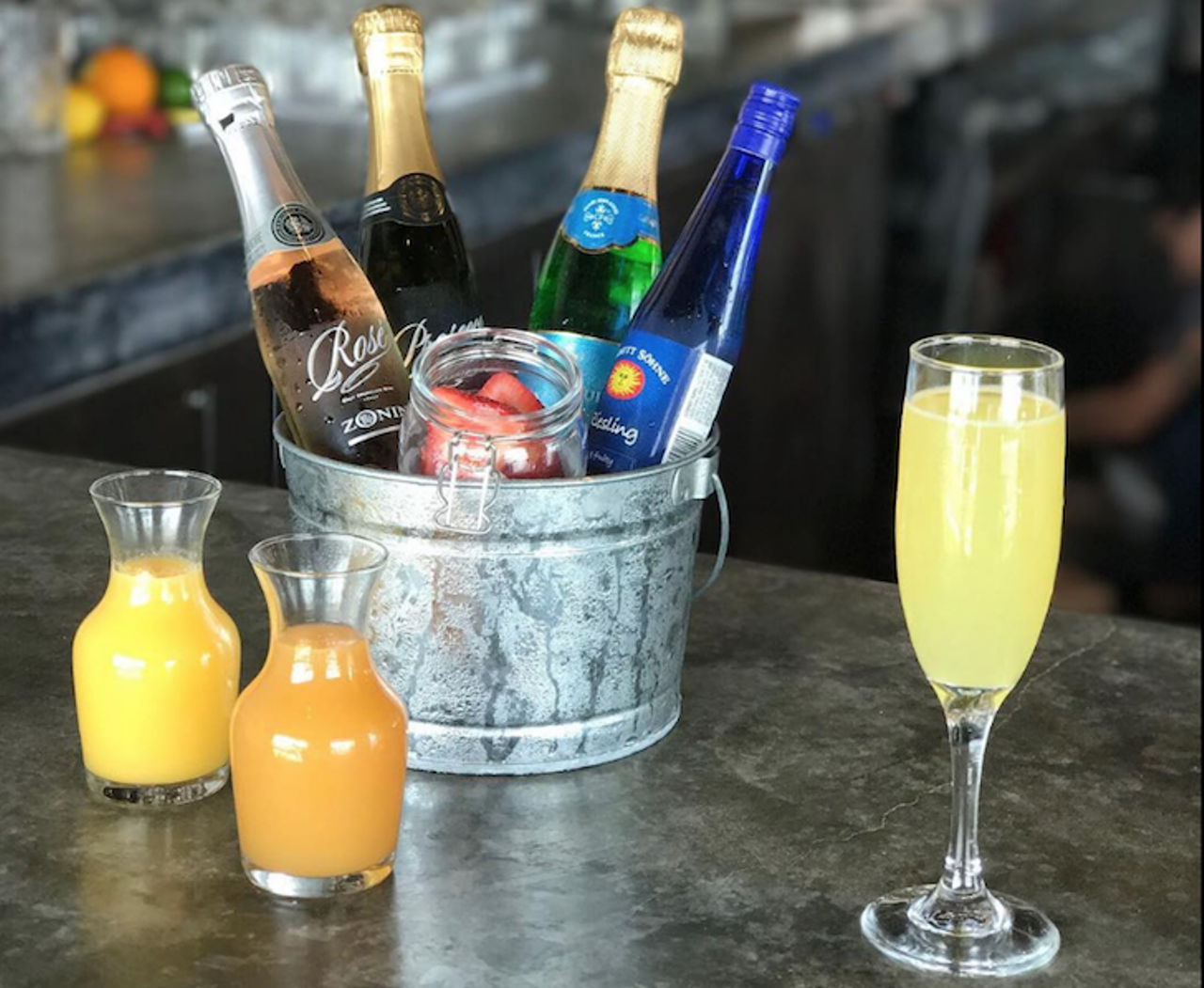 Noble Crust  
Multiple locations
Noble Crust comes in at our best deal for bottomless mimosas at $8! This deal runs for the full brunch period, 10:30 a.m. to 2:30 p.m., every Saturday. 
Photo via Noble Crust/Facebook