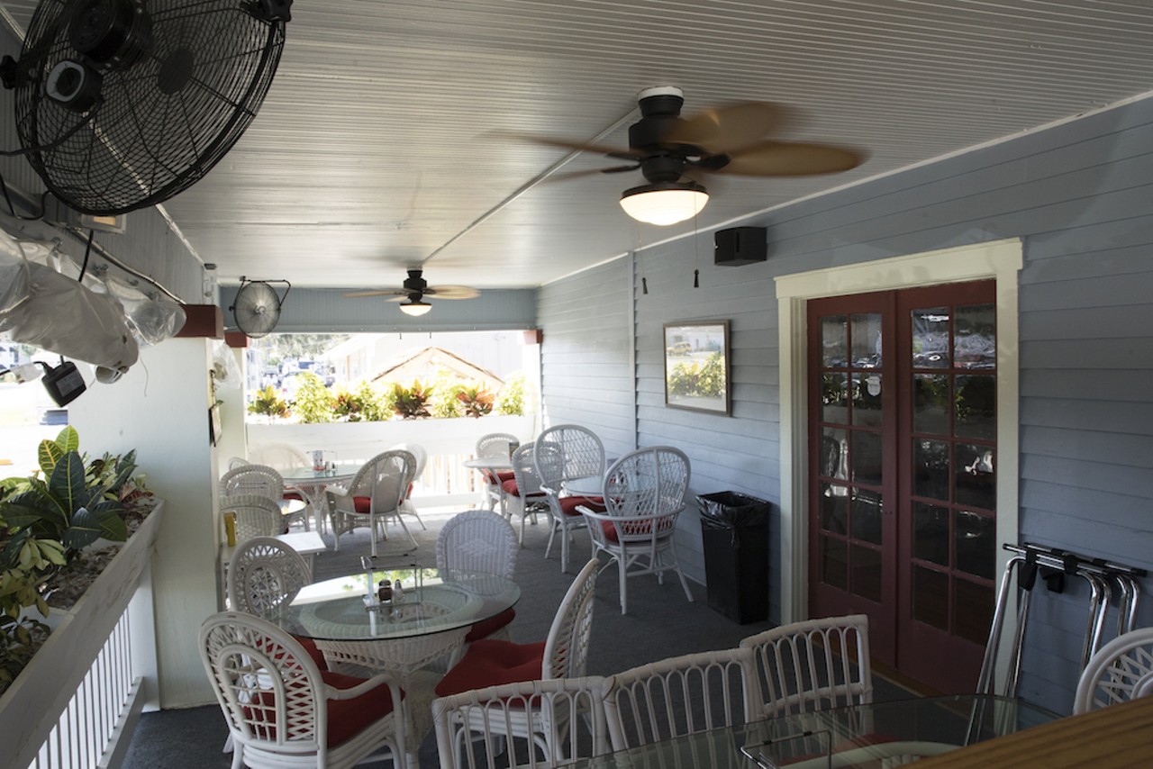 The restaurant offers both indoor and outdoor seating.