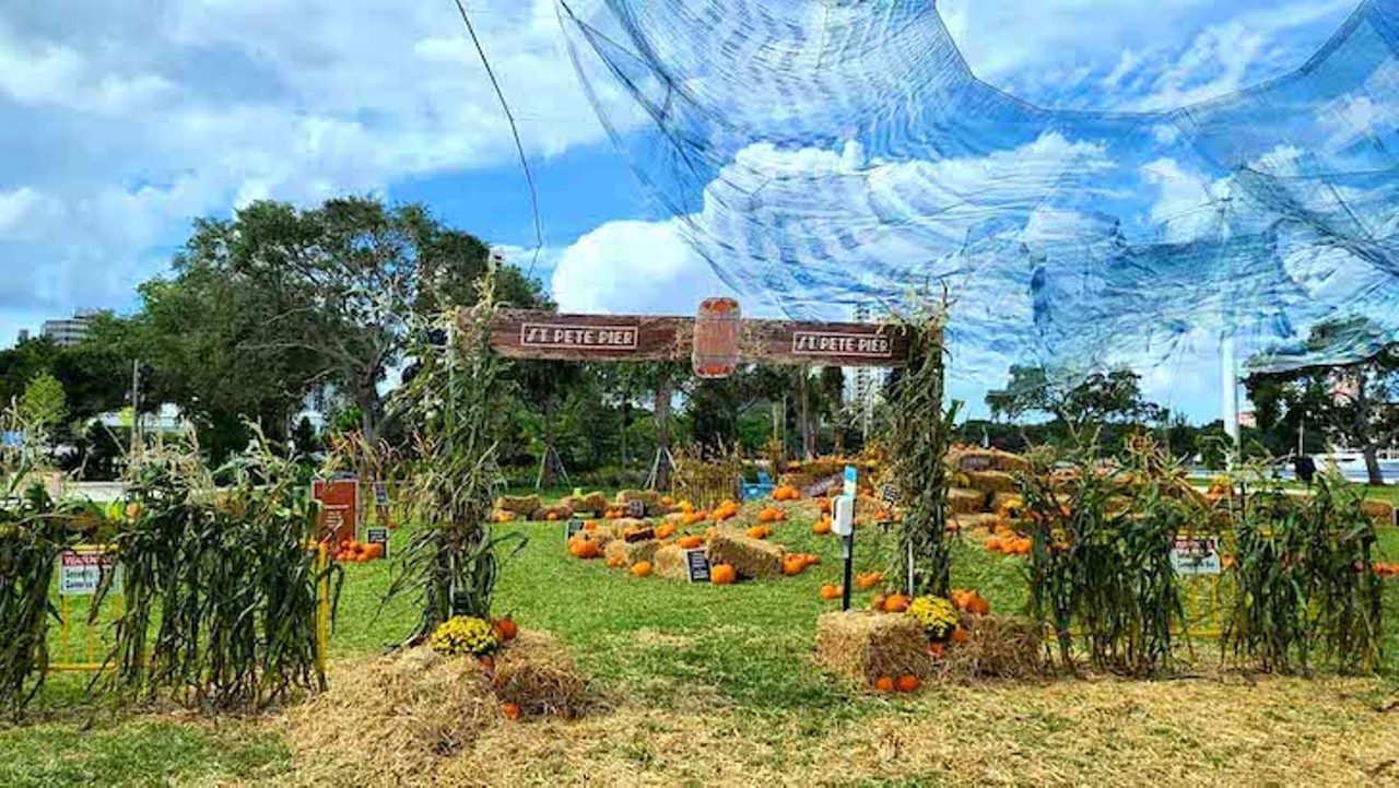 St. Pete Pier Pumpkin Patch
800 2nd Avenue NE, St. Petersburg
Dates: October 9-17
St. Pete Pier is celebrating Halloween with thousands of pumpkins in its Family Park patch, plus hay bales, fall-themed food and drink, and a photo booth.