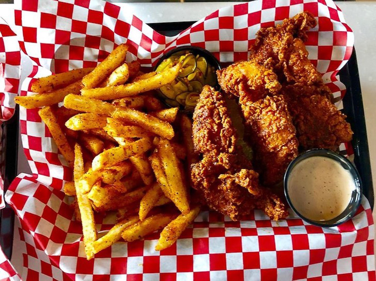 King of the Coop
813-232-2667, 6607 N. Florida Ave., Tampa. www.kingofthecoop.com  
Seminole Heights&#146; king of Nashville hot chicken has been slinging family meals and is still slangin&#146; bird on UberEats. 
Photo via King of the Coop/Facebook
