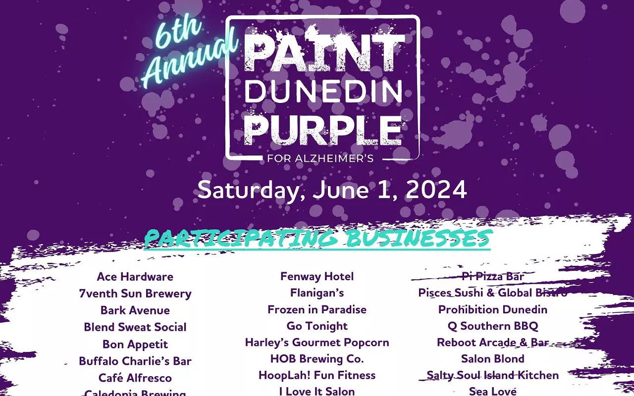 Image: 6TH Annual Paint Dunedin Purple