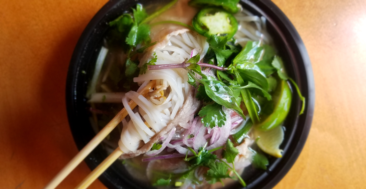 Chicken pho and beef pho are big sellers at Bamboozle Cafe, and it's easy to see why.