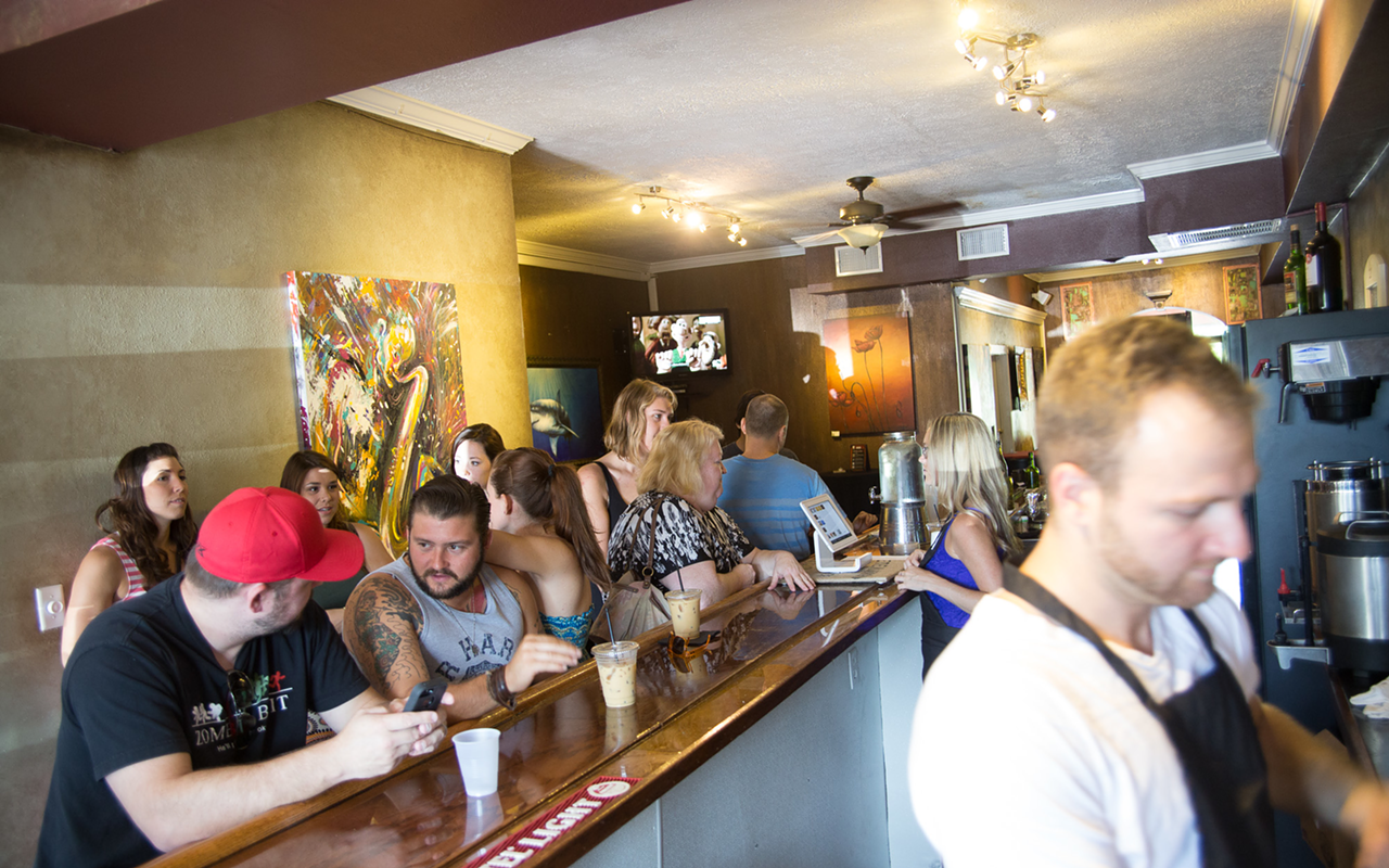 CEREAL KILLERS: A crowd enjoys 9th Bar’s soft opening.