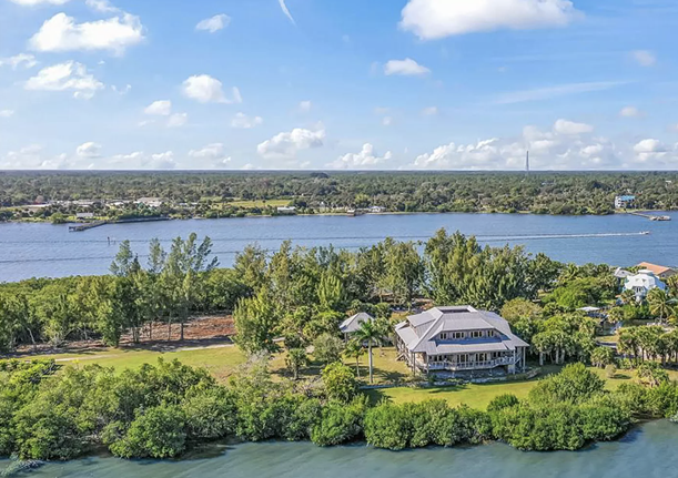 A giant custom-built retreat on Florida's 50-acre Grant Island is now for sale