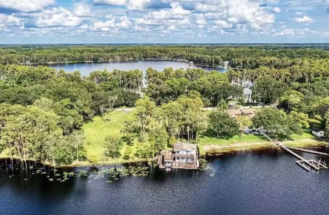 A one-bedroom Tampa area boathouse is listed at $1.75 million