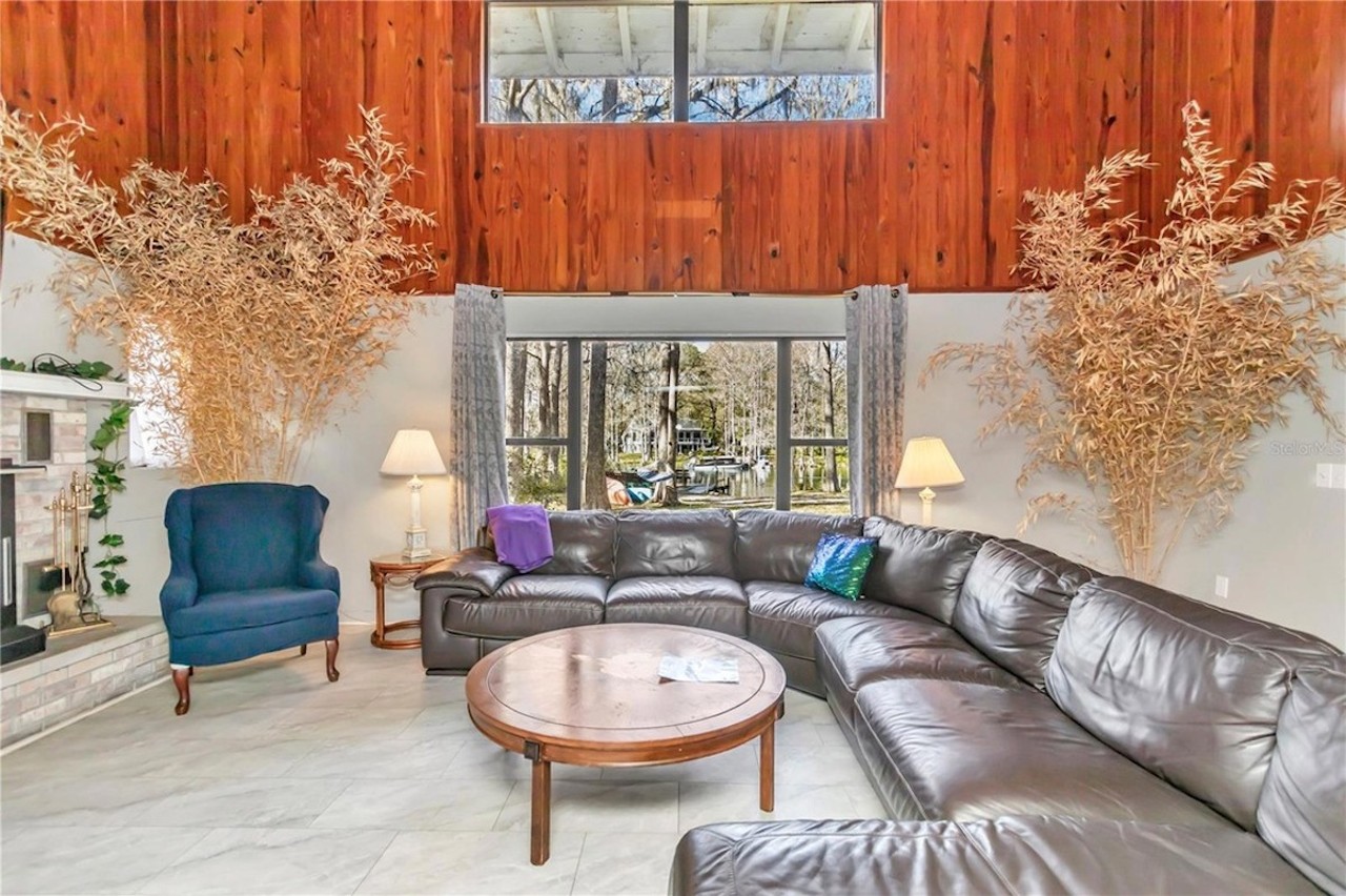 A rare spring house, built from local cypress trees, is now for sale on Florida's Rainbow River