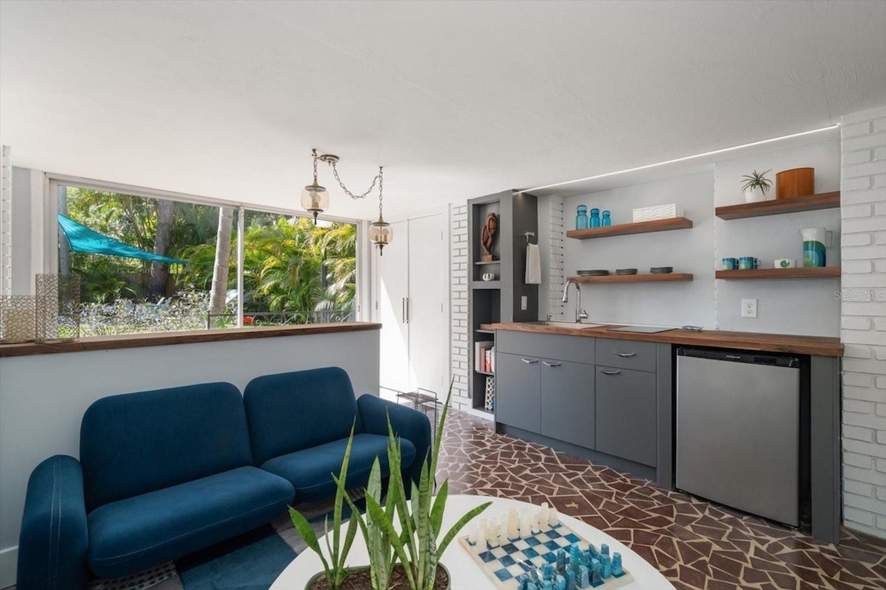 A restored midcentury modern 'Bird Cage' home is now for sale in St. Petersburg
