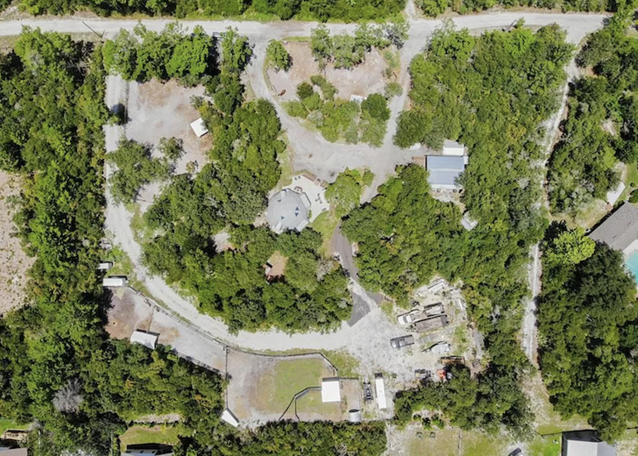 A rural Florida dome home with chicken coops and a 'cook shack' is now on the market for $375K