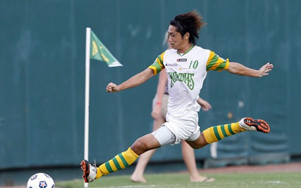 YOSHI BATTLES THE STRIKERS: Forward and July 4 scorer Tsuyoshi Yoshitake received the NASL Offensive Player of the Week two weeks in a row after his return from a chest injury.