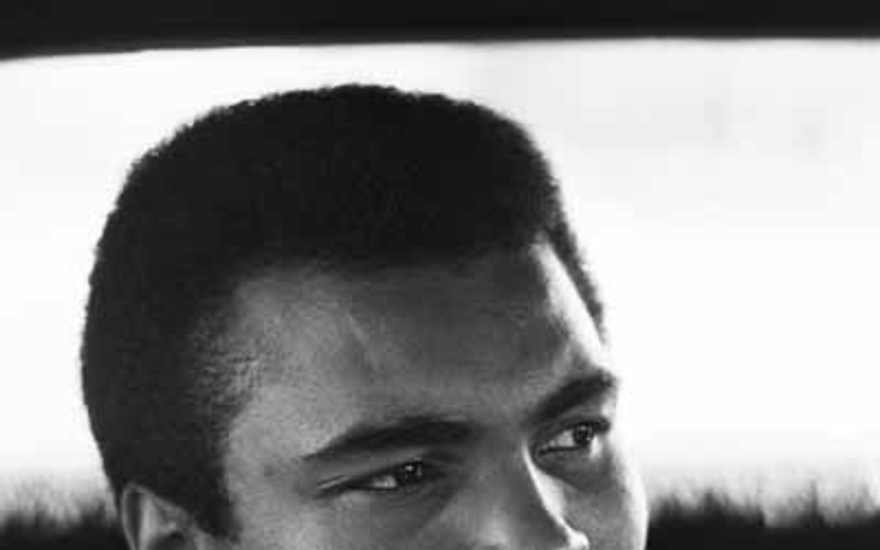 Ali in his limo in Miami Beach, early '70s.