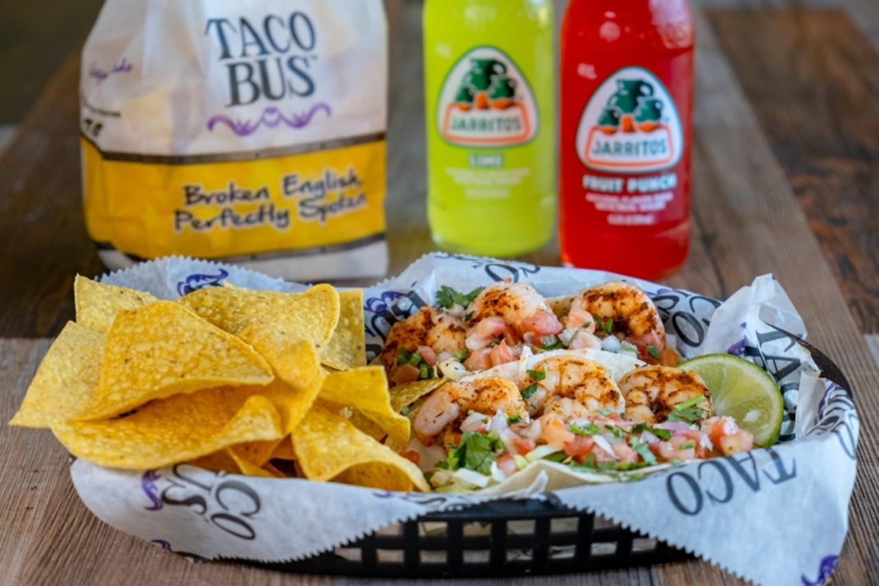 Taco Bus
Multiple locations
taco-bus.com
$6.99 Blackened Shrimp Tacos
Topped with cabbage, pico de gallo, & cheese
Ask about adding on a Corona beer!
DEAL EXTENDED & VALID ON CINCO DE MAYO!
Takeout (call-in)
Curbside pickup
Dine-in