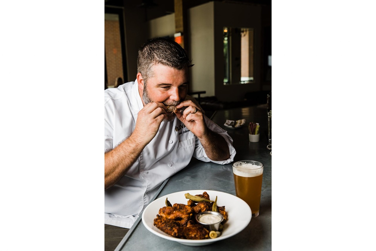 And now, 17 photos of Tampa chef Chad Johnson eating wings and drinking beer