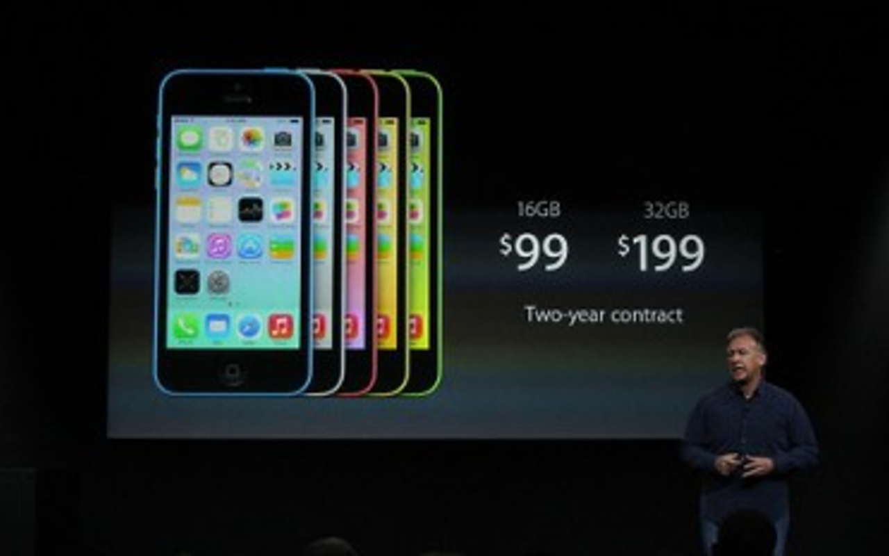 Apple exec Phil Schiller unveils the iPhone 5C