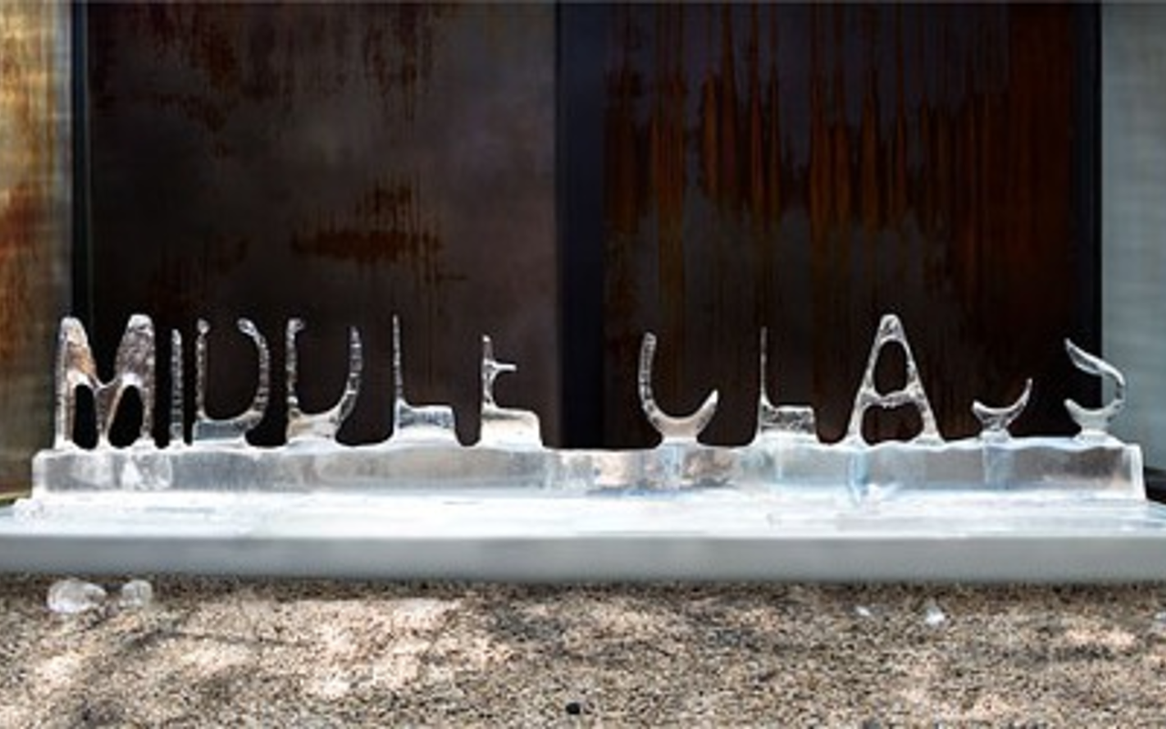 Ice sculpture by Nora Ligorano and Marshall Reese