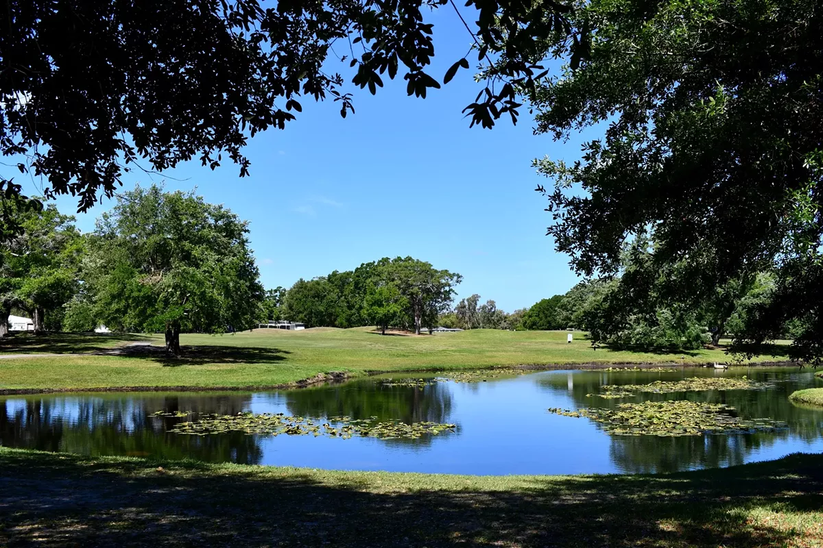 A view from a spot on their golf course.