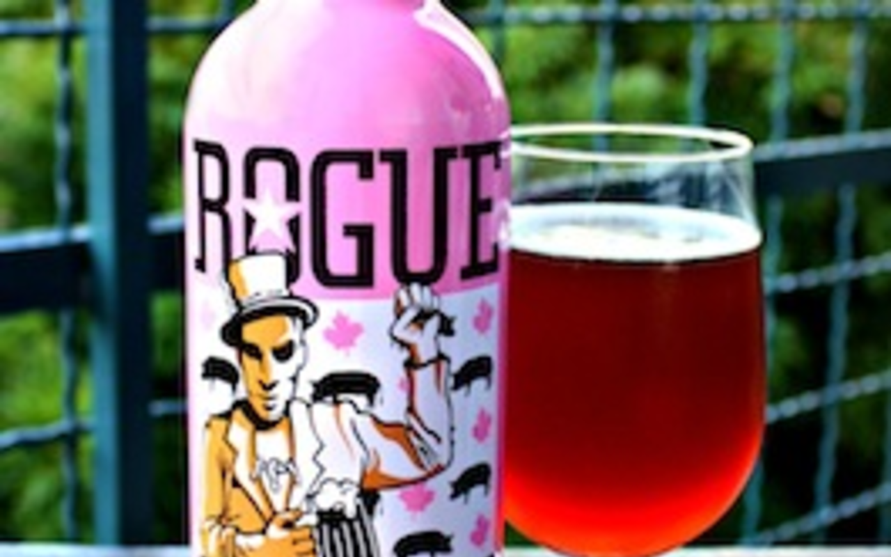 GOING ROGUE: The bubblegum pink bottle sets itself apart from Rogue’s usual brown containers.