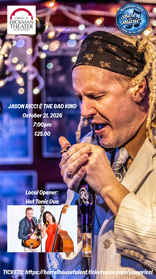 Image: BarrelHouseTalent Presents Jason Ricci & The Bad Kind with Local Opener Hot Tonic Duo