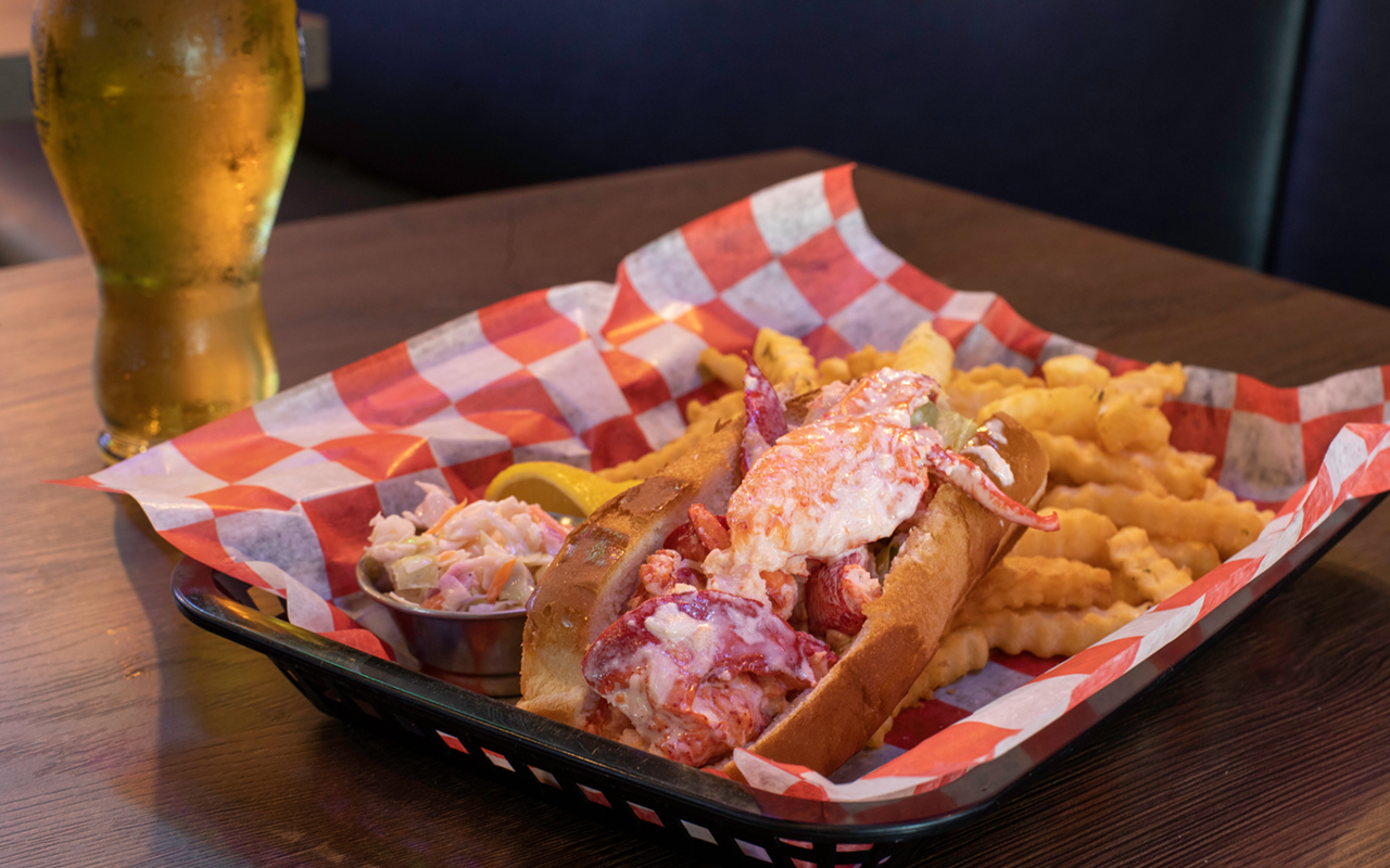 The lobster roll, which lightly tosses chunks of tender, sweet crustacean in mayo, is a real treat.