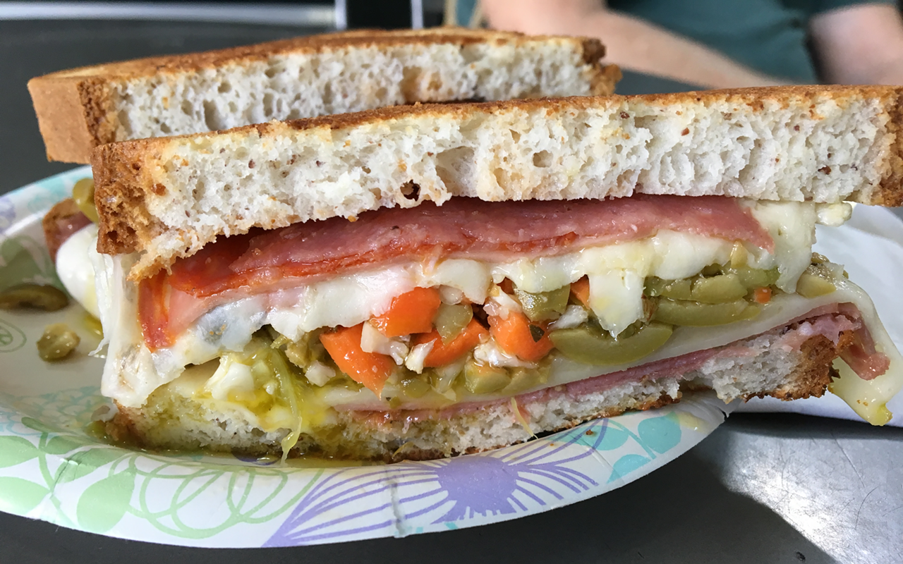 This gluten-free muffuletta from Alberto's in the New Orleans French Quarter tastes almost perfect.
